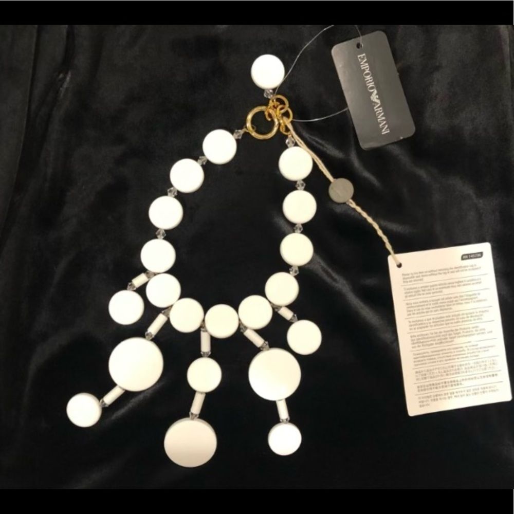 Emporio Armani Necklace White New